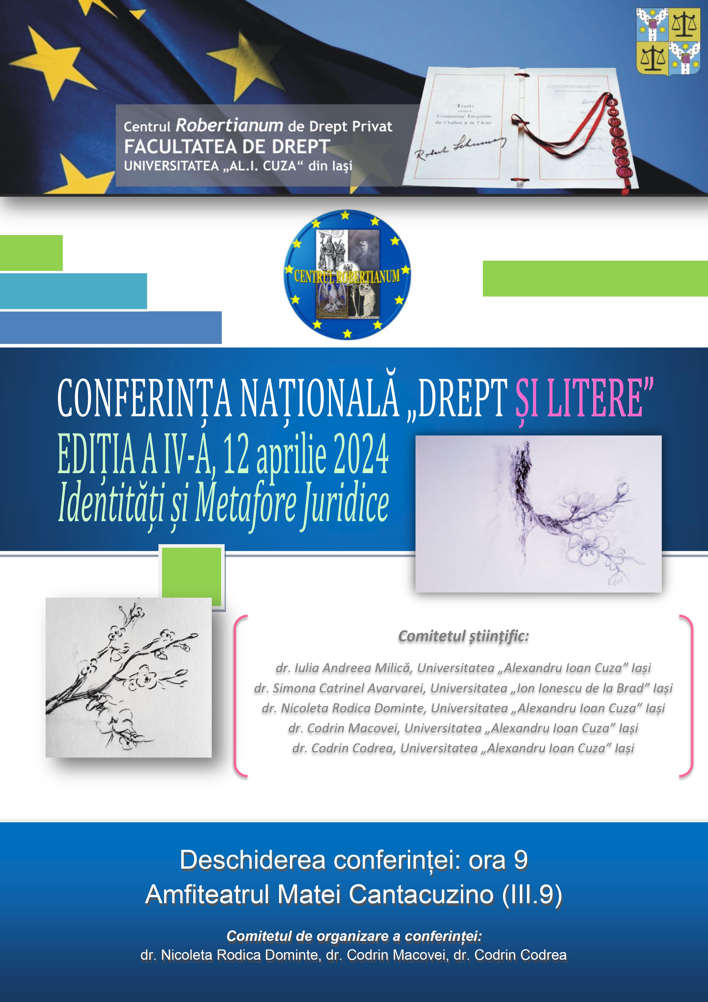 Conferința Științifică Națională „Drept și Litere”, Ediția a IV-a, cu tema Identități și Metafore Juridice