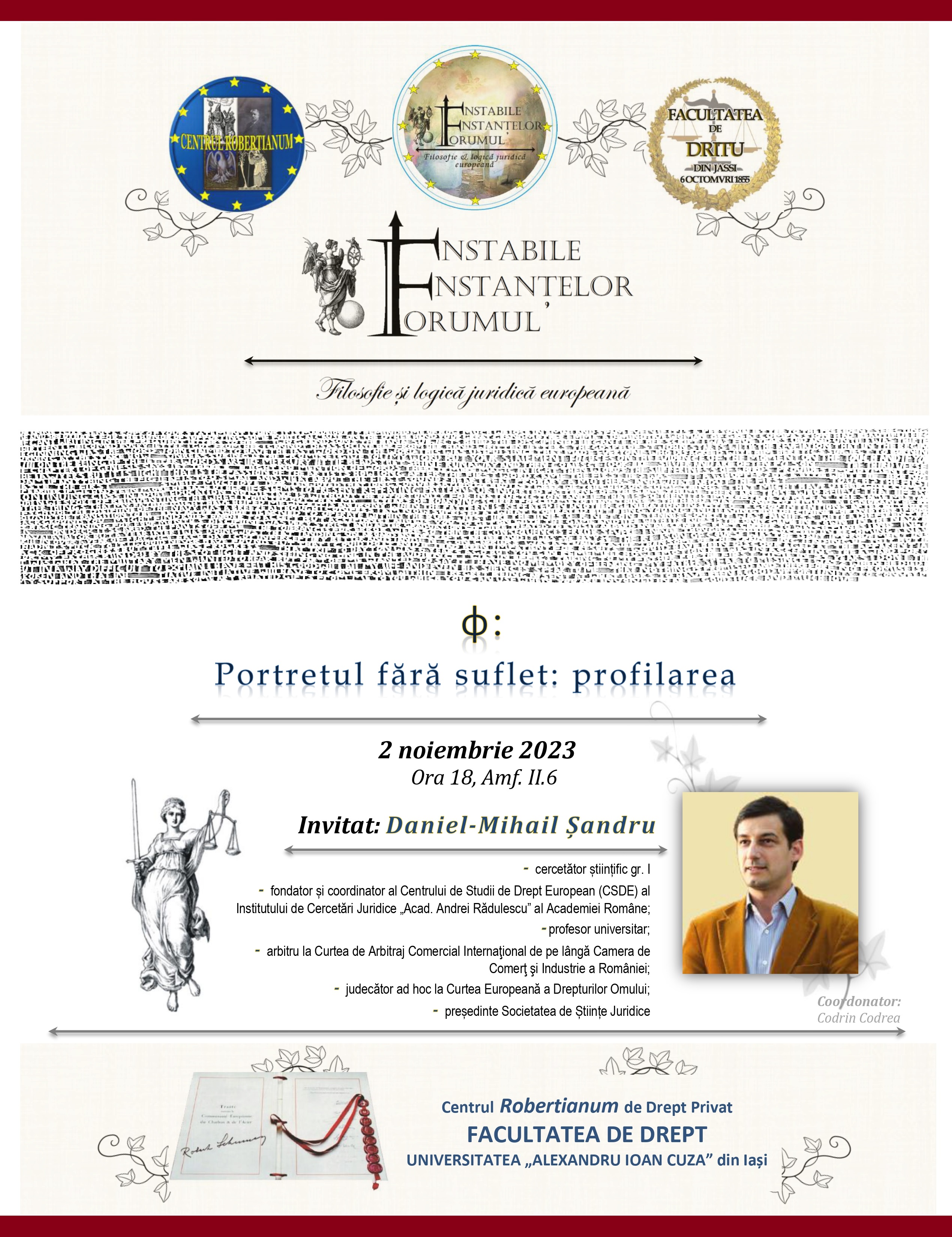 Forumul Instanțelor Instabile: Daniel-Mihail Șandru despre 