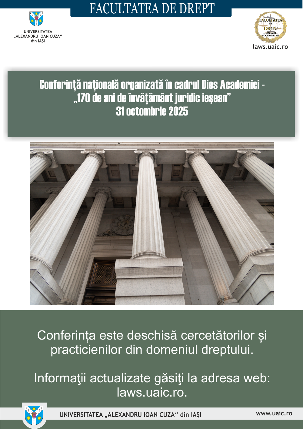 Conferință națională organizată în cadrul Dies Academici 31 octombrie 2025