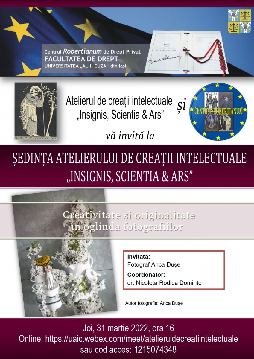 Ședință a Atelierului de Creații Intelectuale “Insignis, Scientia & Ars”