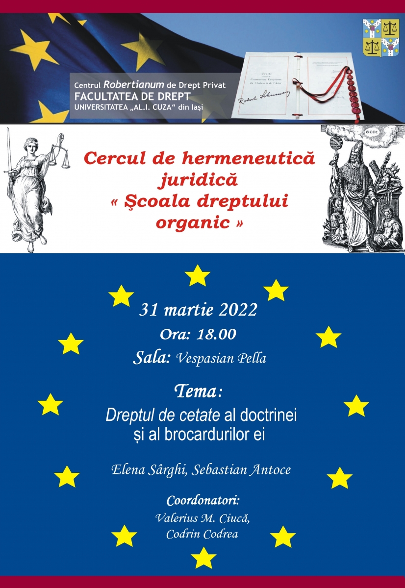Şedinţa Cercului de hermeneutică juridică 