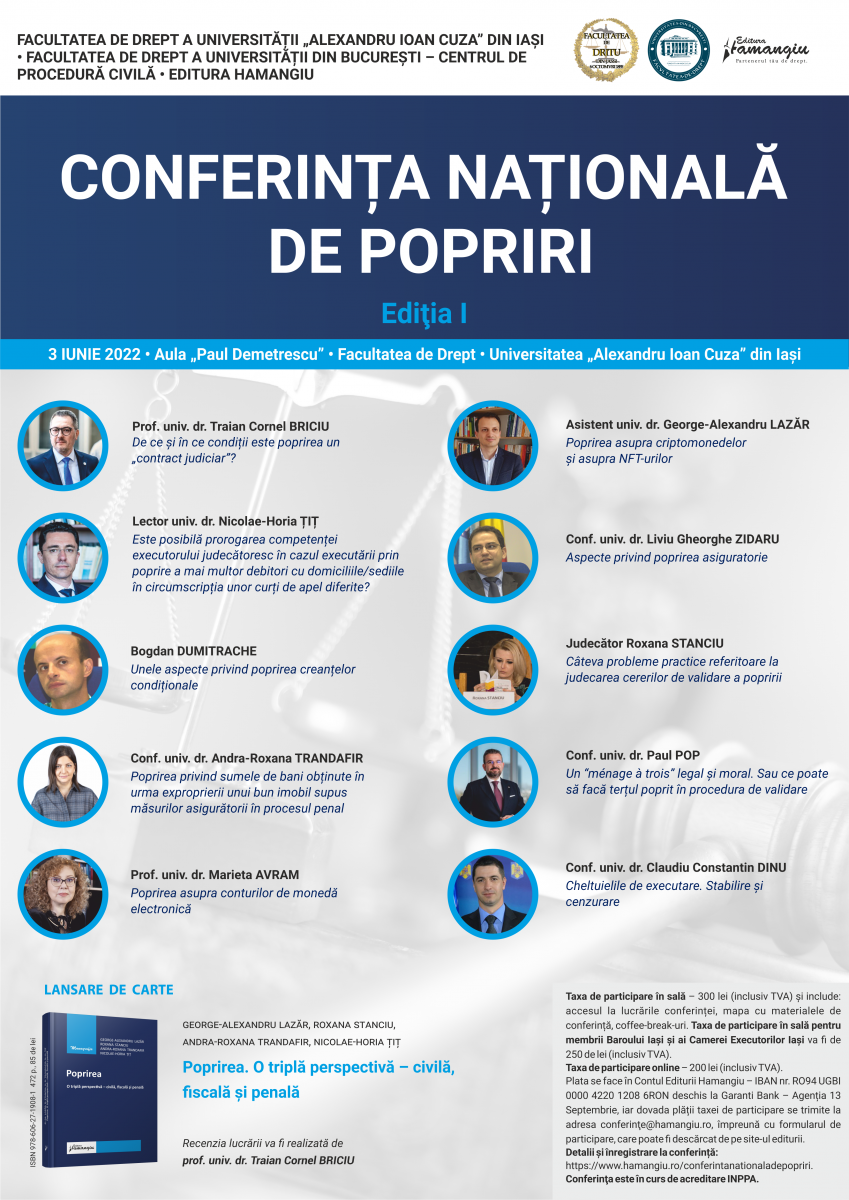 Conferința națională de popriri - 3 iunie 2022 